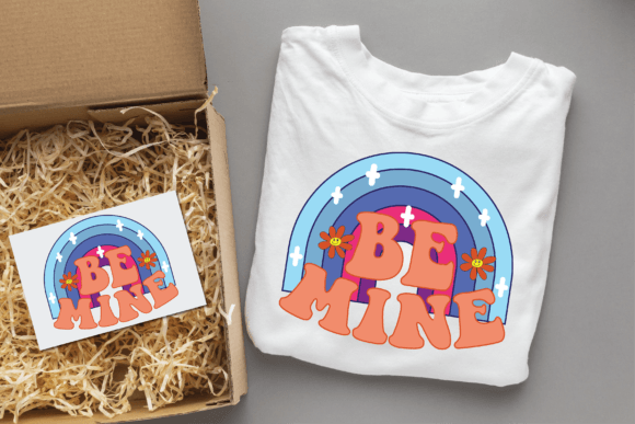 Be Mine Baby Groovy Svg Design for T-Shirt Designs