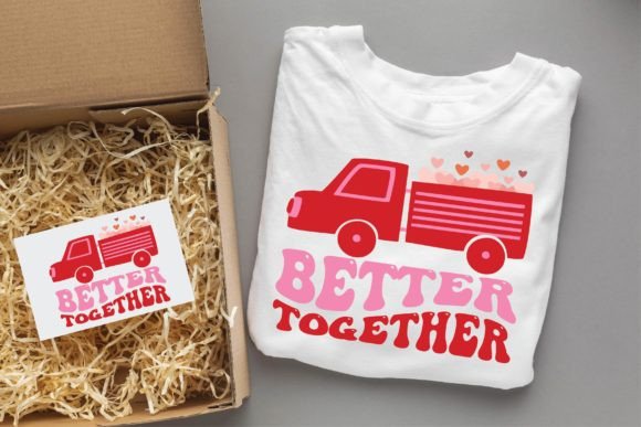 Better Together Valentine Groovy Design