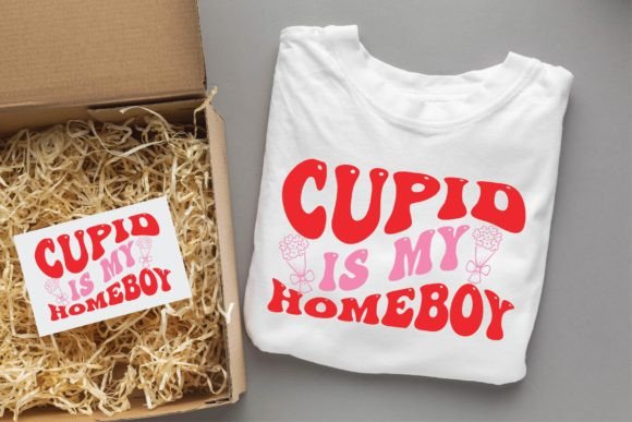 Cupid is My Homeboy Valentine Groovy Svg