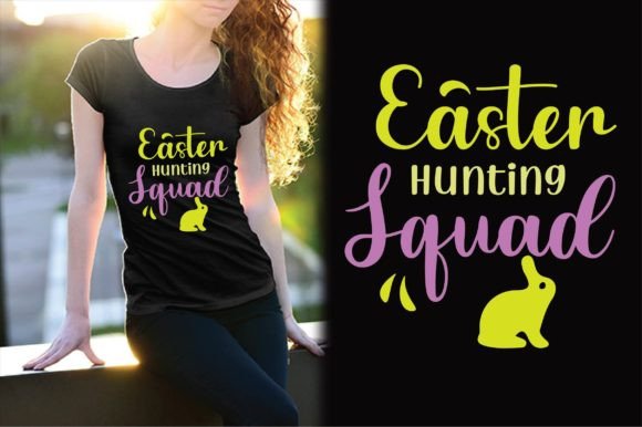 Easter Hunting Squad Svg Design for T-Shirt Designs