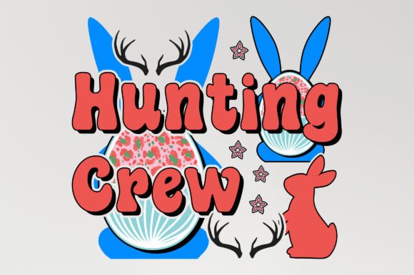 Hunting Crew Easter Sublimation T-Shirt T-Shirt Designs