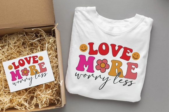 Love More Worry Less 1 Valentine Svg