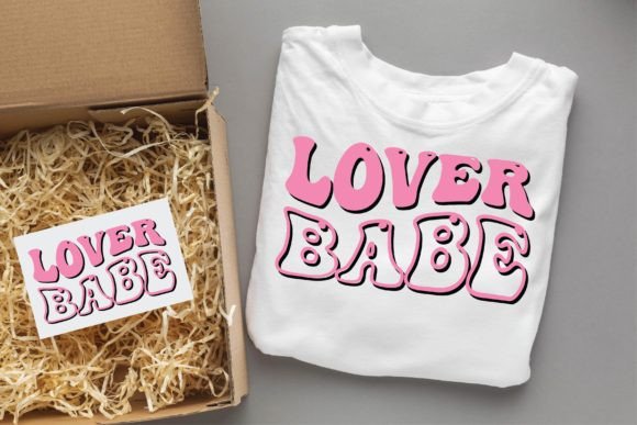 Lover Babe Valentine Groovy Svg Design