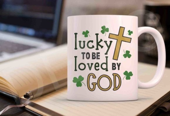 Lucky to Be Loved by God Svg Png for T-Shirt Designs
