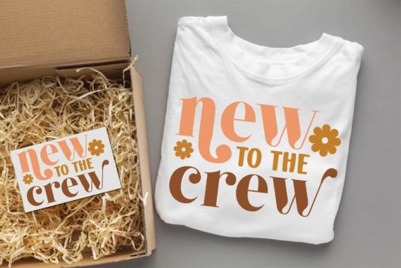 New to the Crew Groovy Svg Design and T-Shirt Designs