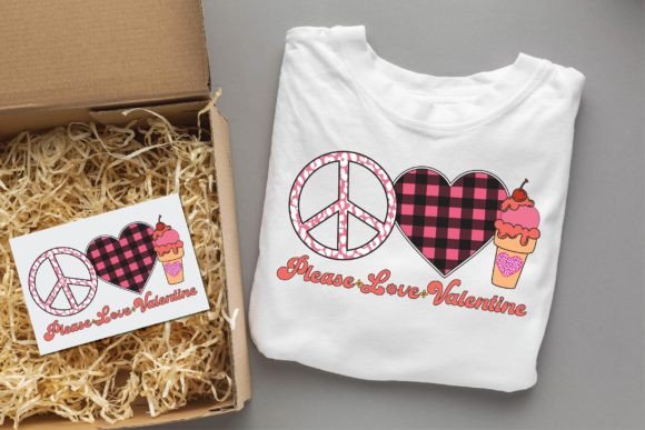 Please Love Valentine valentine Groovy T-Shirt Designs