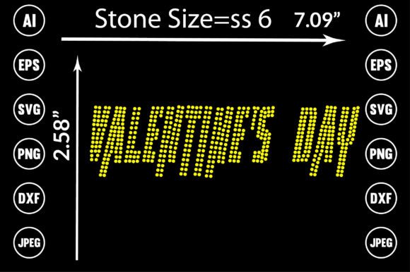 Valentines Rhinestone Design for T-Shirt Designs